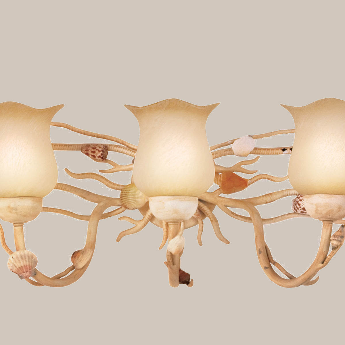 Shell-Accent 3-Light Wall Sconce