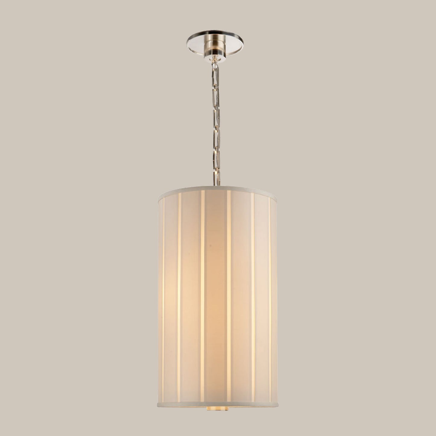 Modern Fabric Cylinder Pendant Light