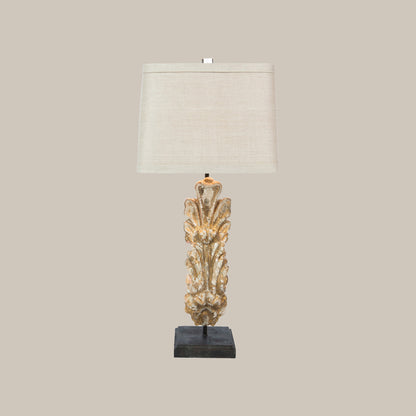 Vintage Carved Table Lamp