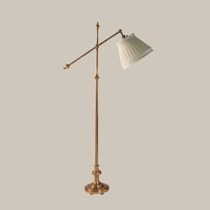 Traditional Adjustable Brass Floor Lamp