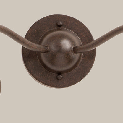 Curved Arm 2-Light Wall Sconce