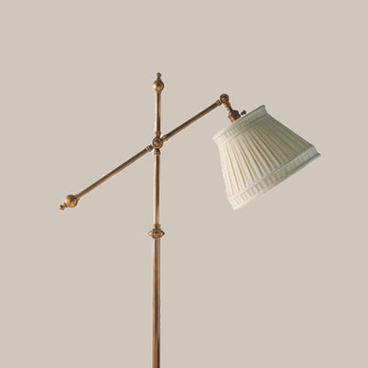 Traditional Adjustable Brass Floor Lamp