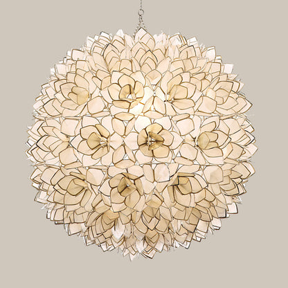 Floral Capiz Shell Chandelier