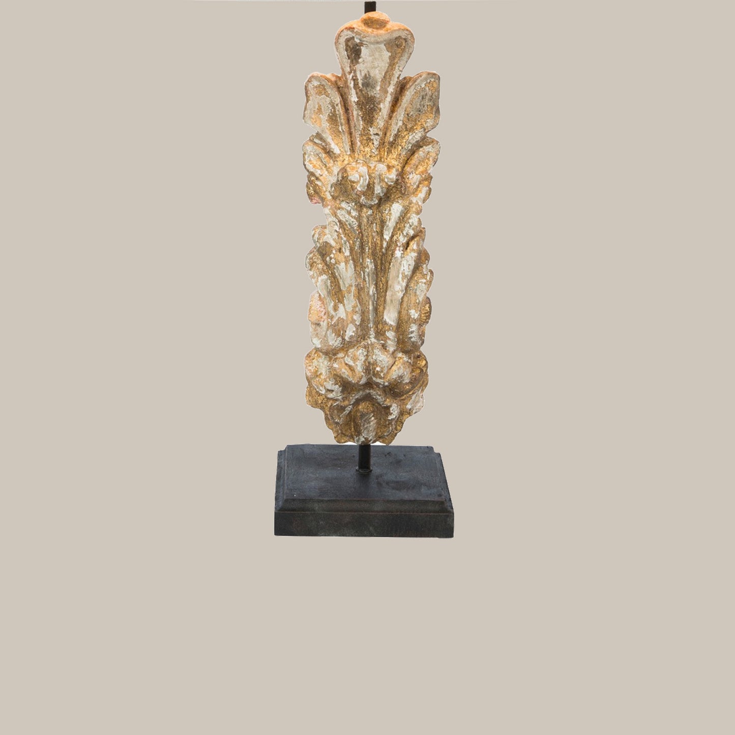 Vintage Carved Table Lamp