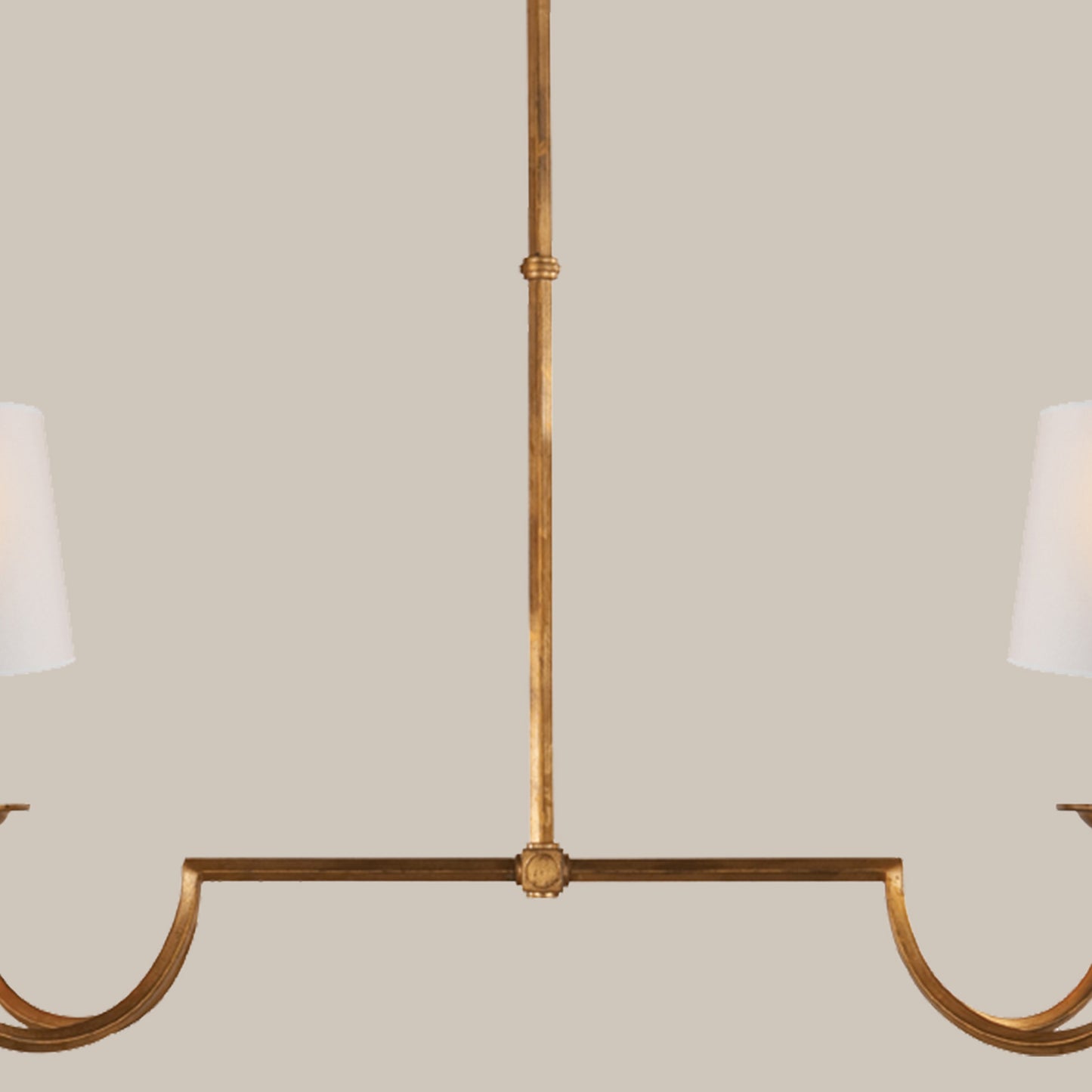 Two-Light Linear Chandelier