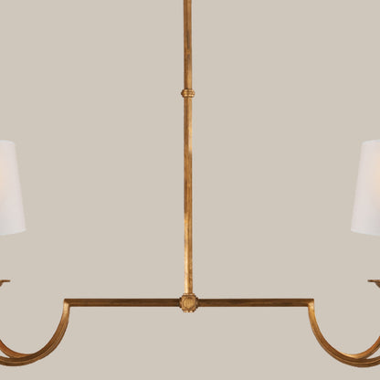Two-Light Linear Chandelier