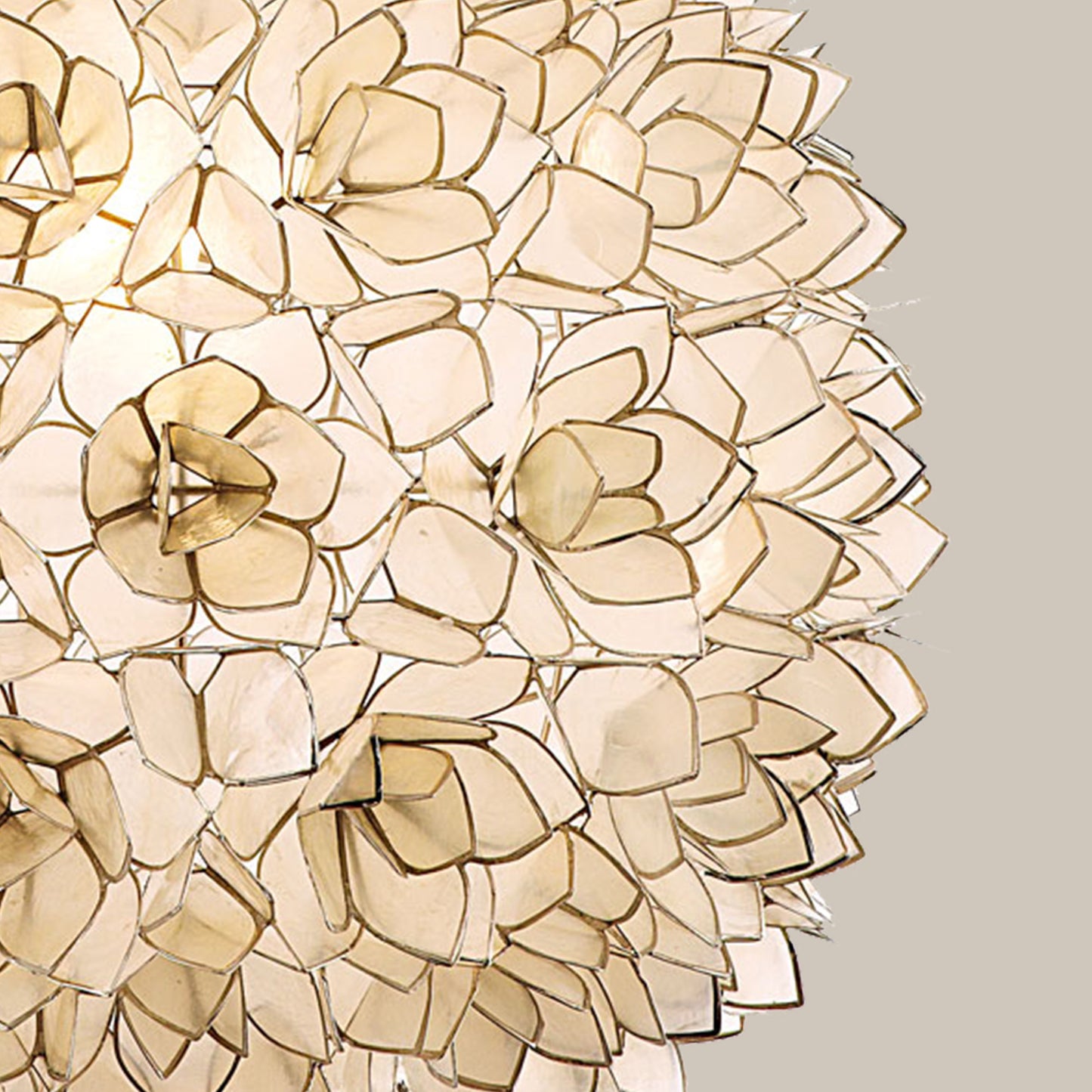Floral Capiz Shell Chandelier