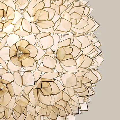 Floral Capiz Shell Chandelier