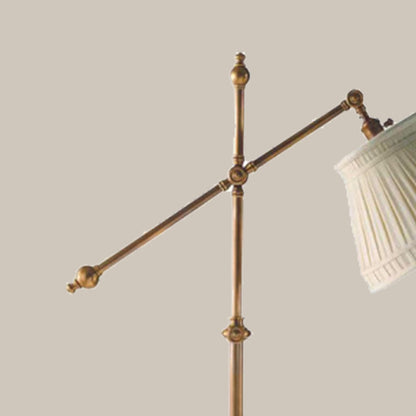 Traditional Adjustable Brass Floor Lamp