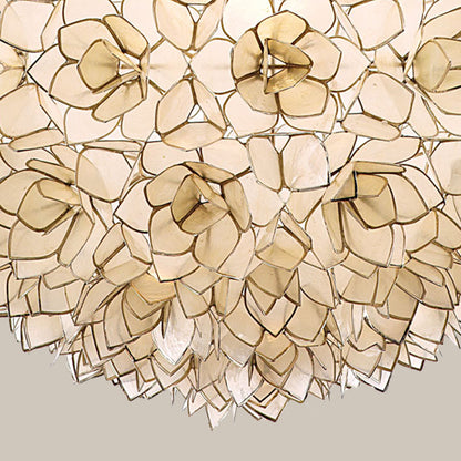 Floral Capiz Shell Chandelier