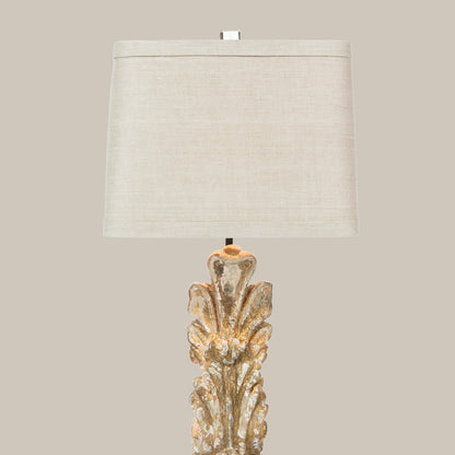Vintage Carved Table Lamp