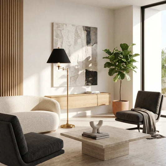 Traditional Swing Arm Floor Lamp