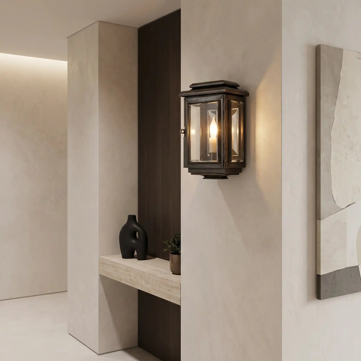Modern Outdoor Wall Lantern