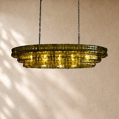 Ghiacci Oval Chandelier