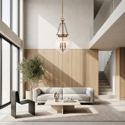 Glass Globe Pendant Light
