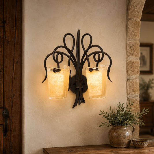 Scrollwork 2-Light Wall Sconce